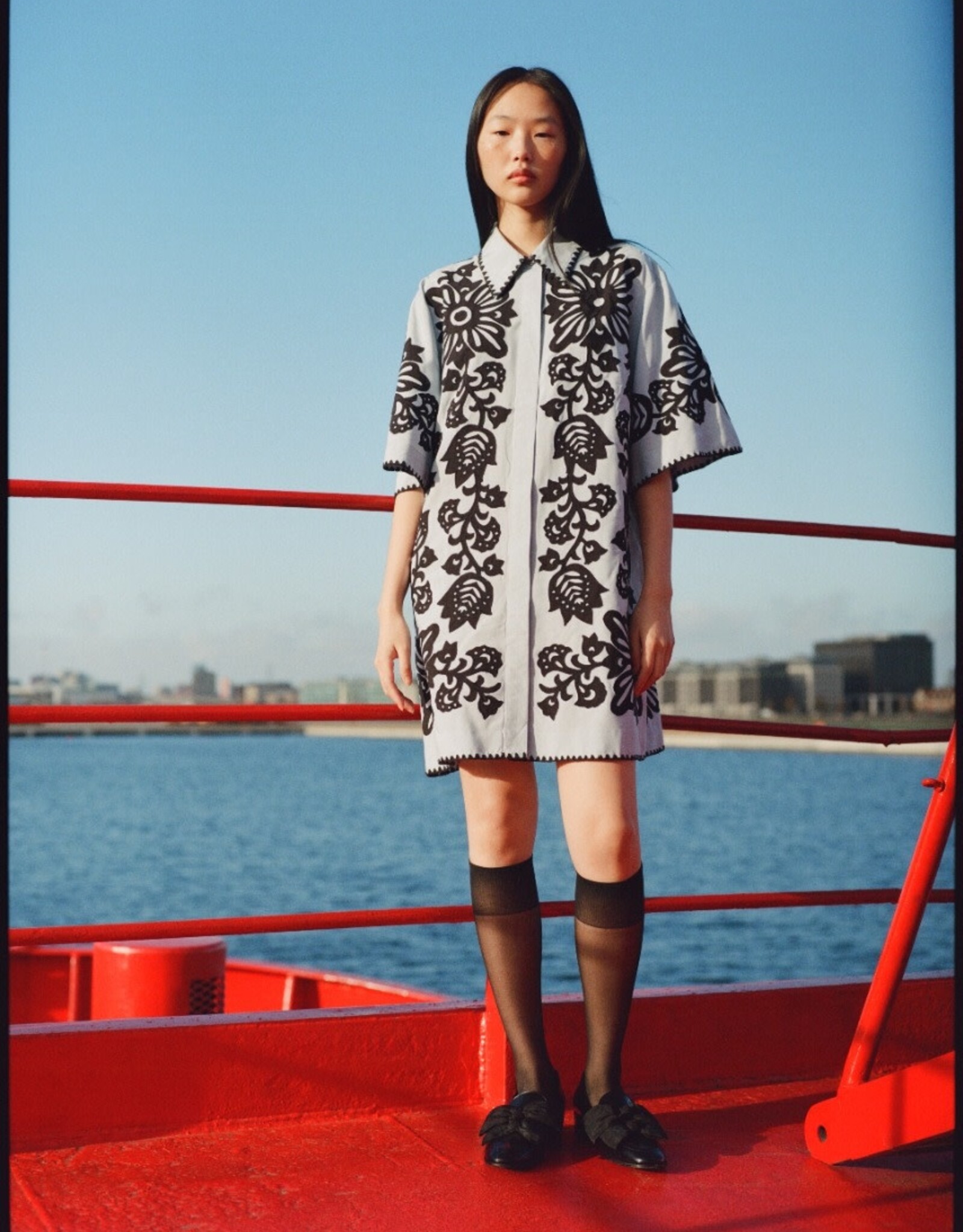 Sea Liliana Applique Mini S/S Dress