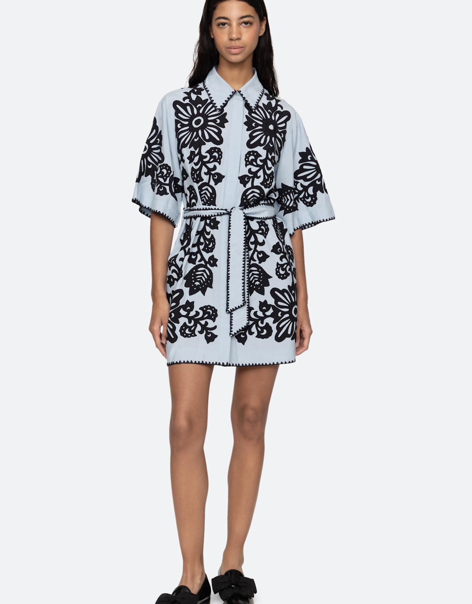 Sea Liliana Applique Mini S/S Dress