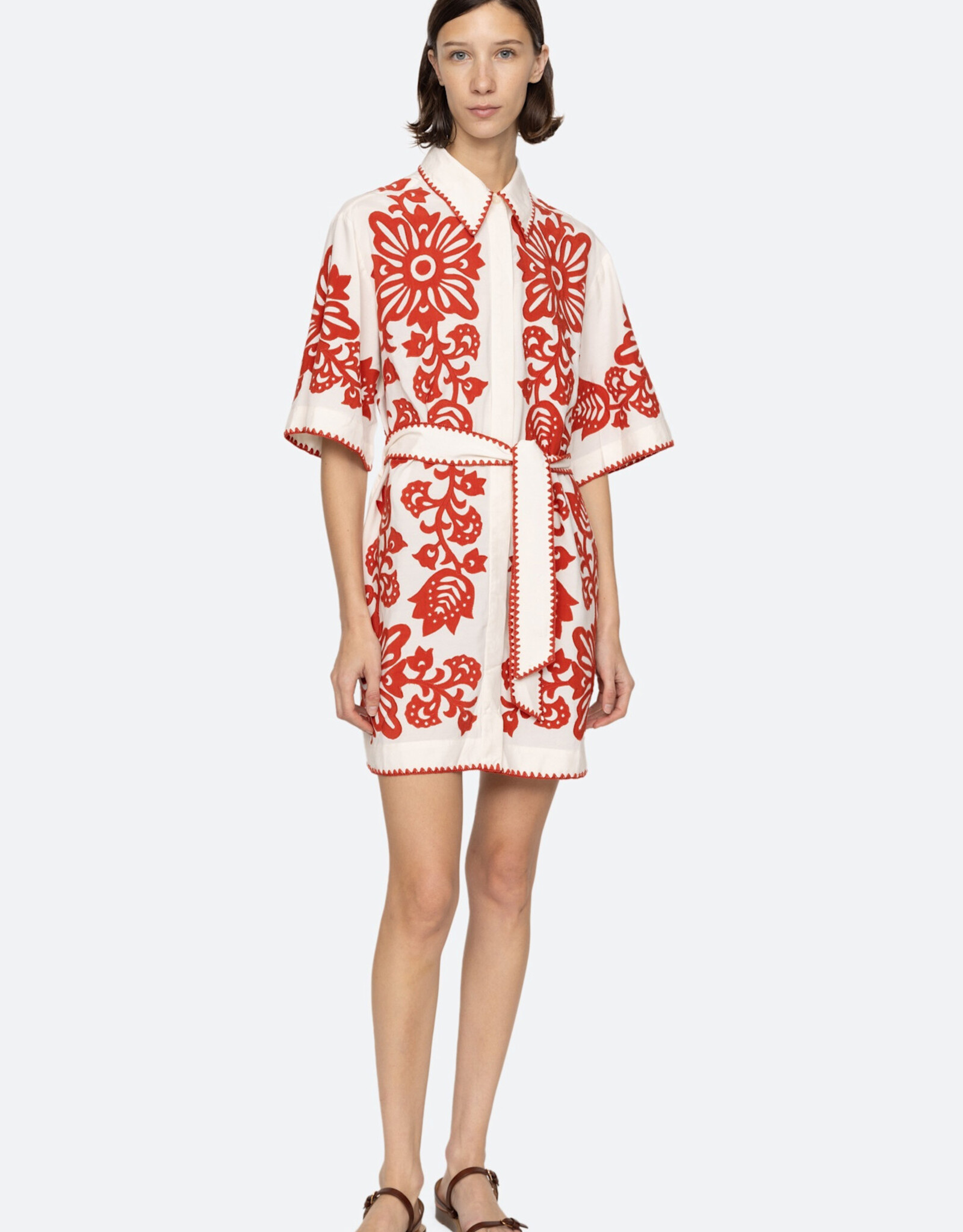 Sea Liliana Applique Mini S/S Dress