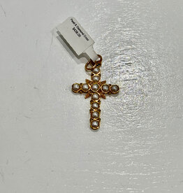 Sennod Jewelry Design VVJ24-Pearl and Diamond Cross