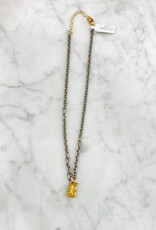 Sennod Jewelry Design N1568G-16 - "Maire" - Gunmetal Vignette Chain 16"