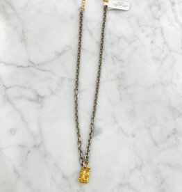 Sennod Jewelry Design N1568G-16 - "Maire" - Gunmetal Vignette Chain 16"