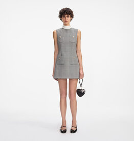 Self Portrait Sleeveless Prince of Wales Mini