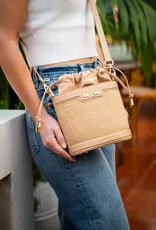BENE Byrd Bucket: Raffia & Tan