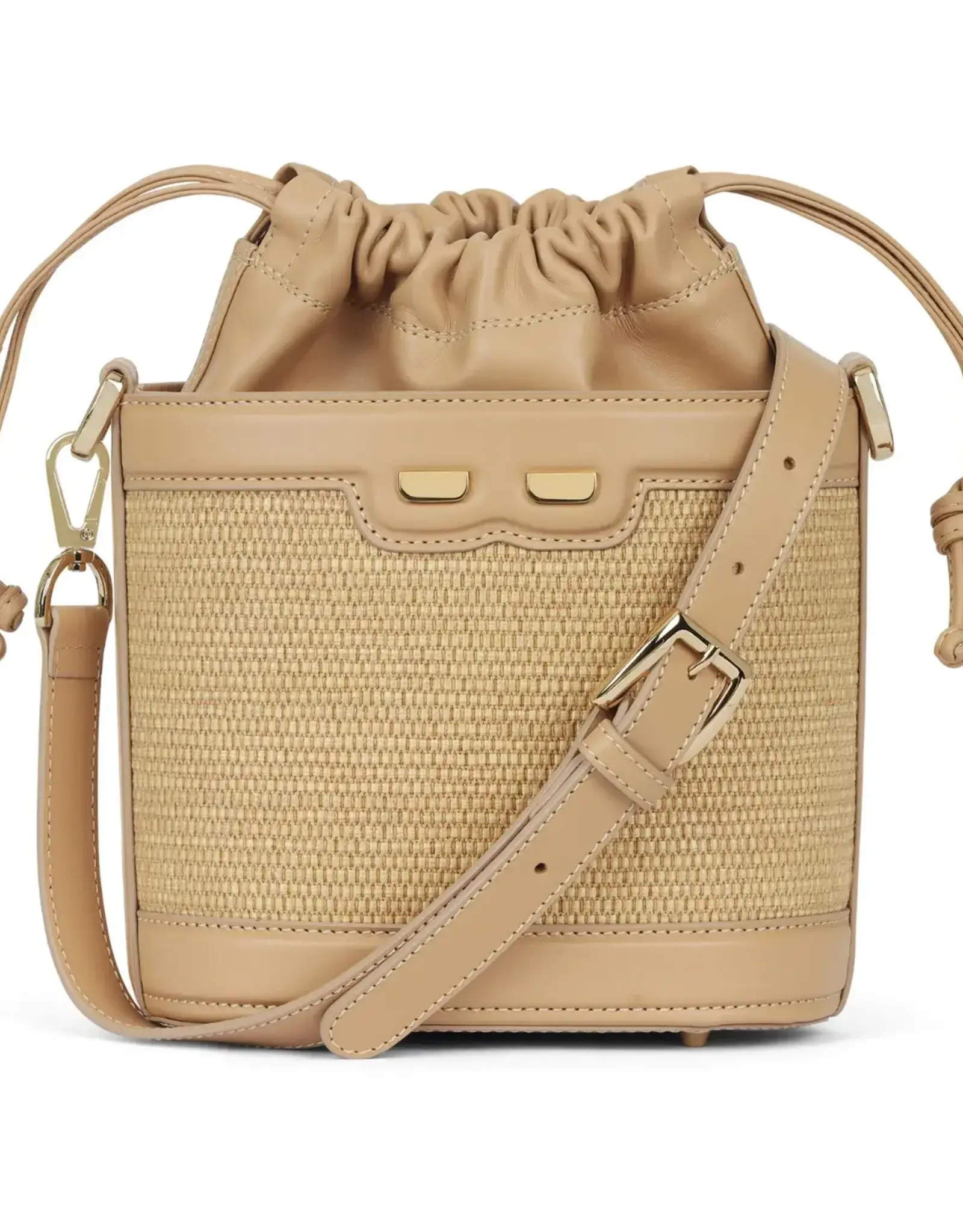 BENE Byrd Bucket: Raffia & Tan