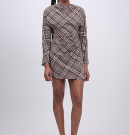 SIMKHAI HARPOR L/S MINI DRESS
