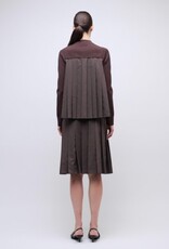 SIMKHAI ELANORE L/S PLEATED TOP