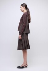 SIMKHAI ELANORE L/S PLEATED TOP