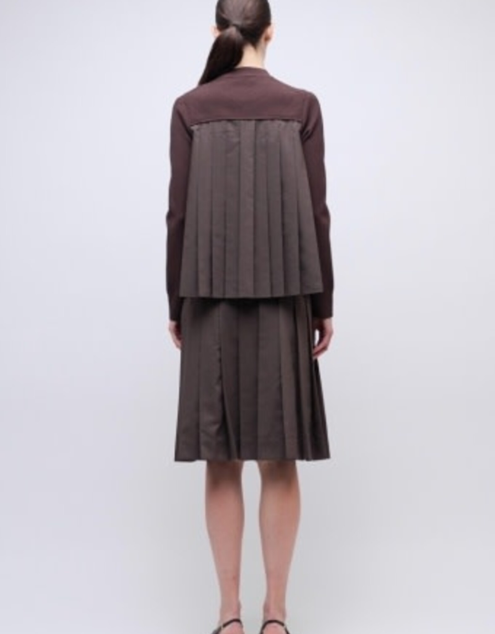 SIMKHAI ELANORE L/S PLEATED TOP