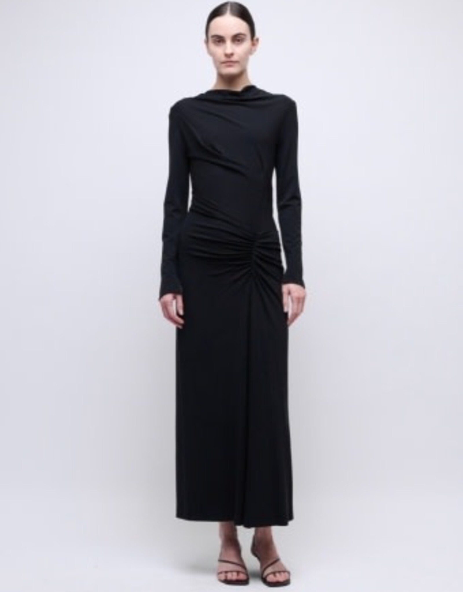 SIMKHAI FERRERA L/S MIDI DRESS