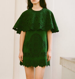 Sea Ceci Embroidery Capelet Mini Dress