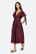 Sea Fayetta Embossed Evening Midi Dress