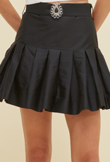 PatBo TAFFETA BLOOM MINI SKIRT