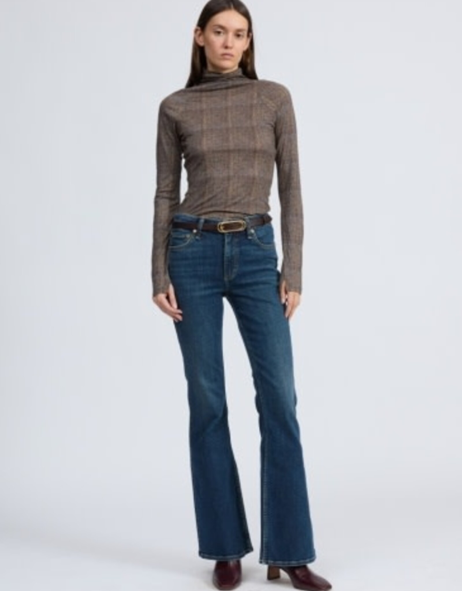 rag & bone shaw paneled ls tneck tee