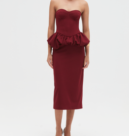 PatBo MYSTIQUE CREPE MIDI DRESS
