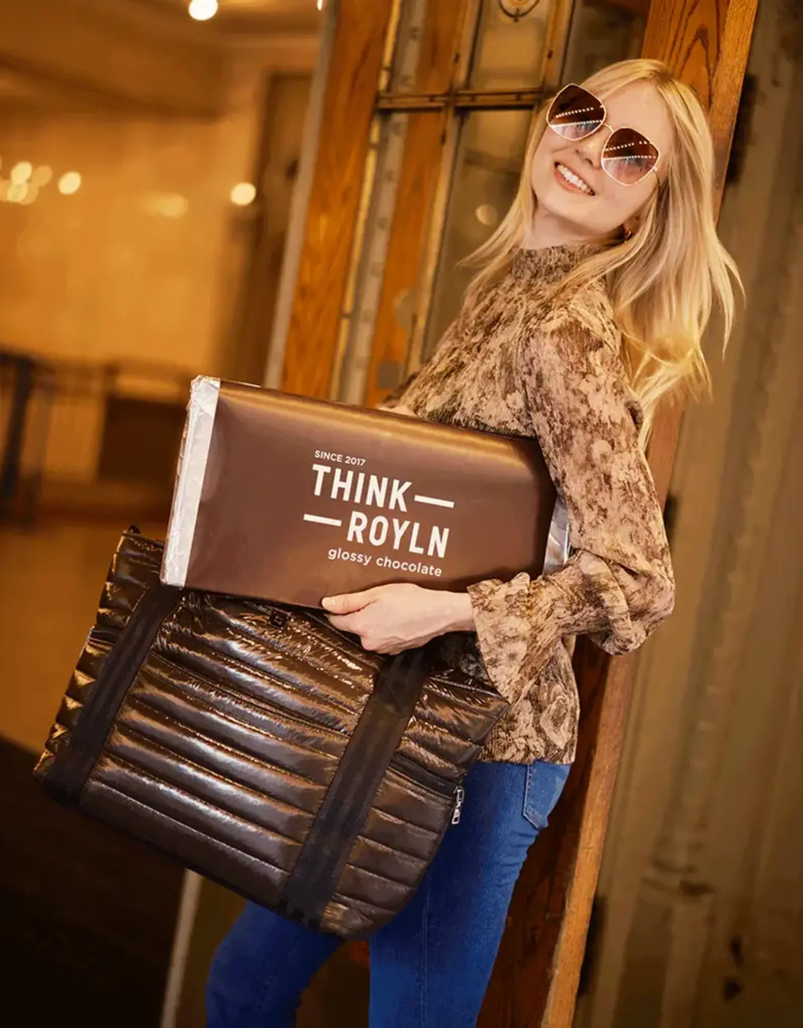 Think Royln Jetset Wingman Glossy Chocolate