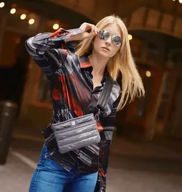 Think Royln Bum Bag Crossbody Carbon Patent