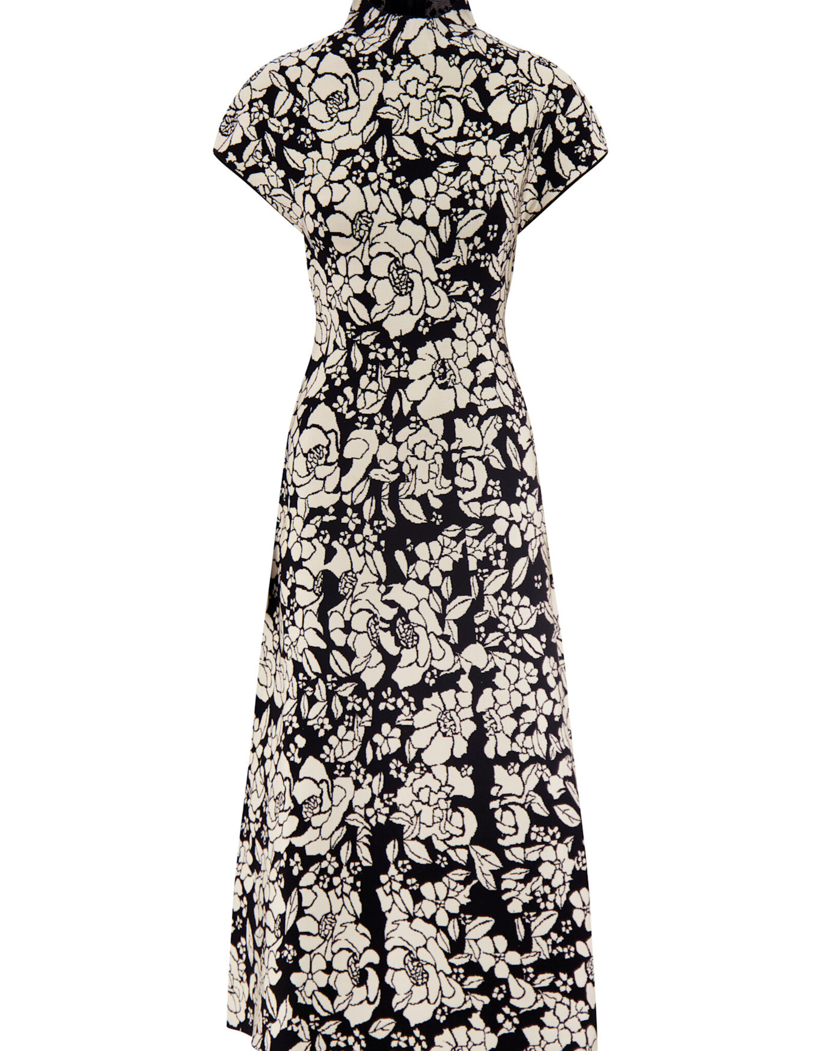 Lela Rose Mock Neck Dress