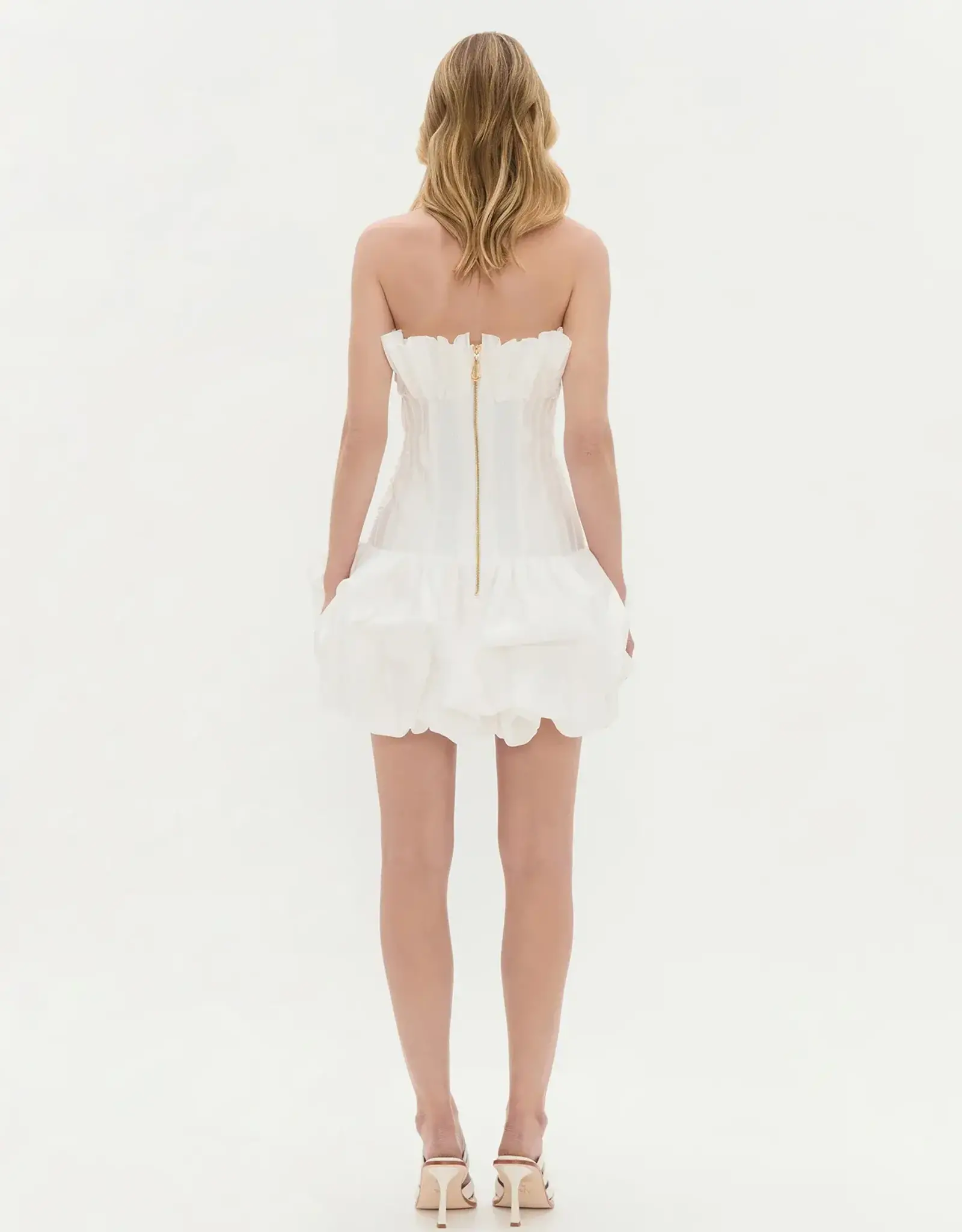 AJE. Ivy Bubble Hem Mini Dress