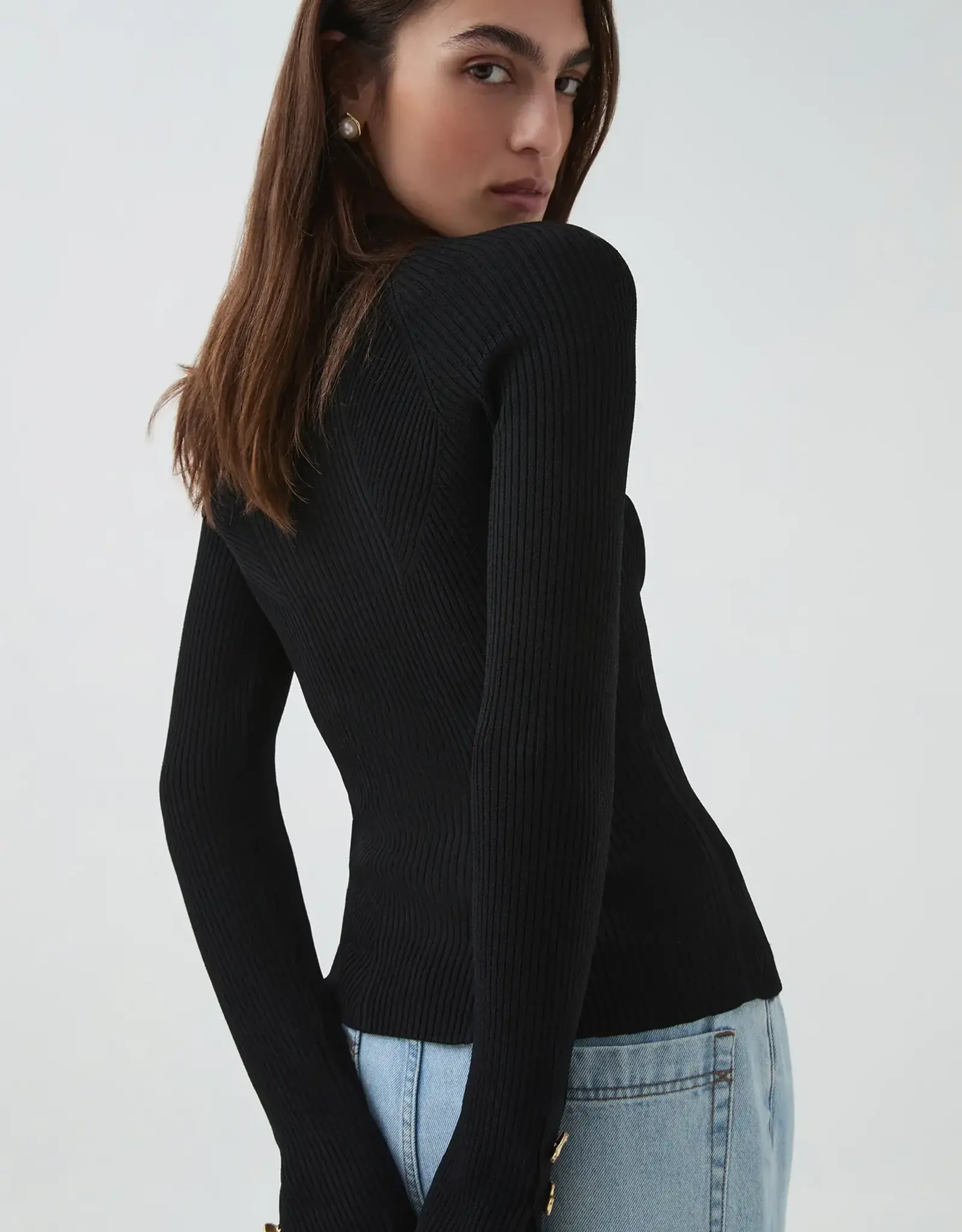 AJE. Moonlight Knit Top