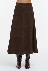 Tanya Taylor Suede Hudson Skirt
