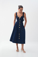 AJE. Genesis Denim Midi Dress