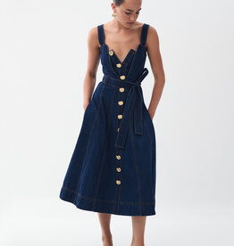 AJE. Genesis Denim Midi Dress