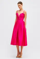 PatBo Taffeta Bloom Midi Dress