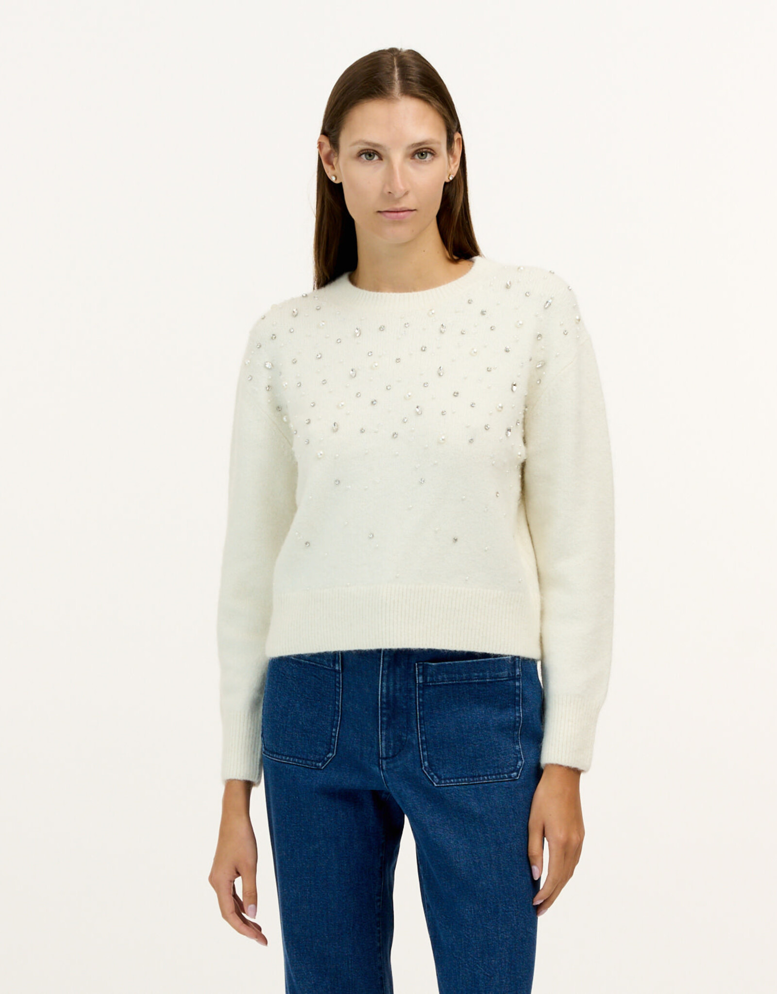 Tanya Taylor Lexia Embellished Sweater