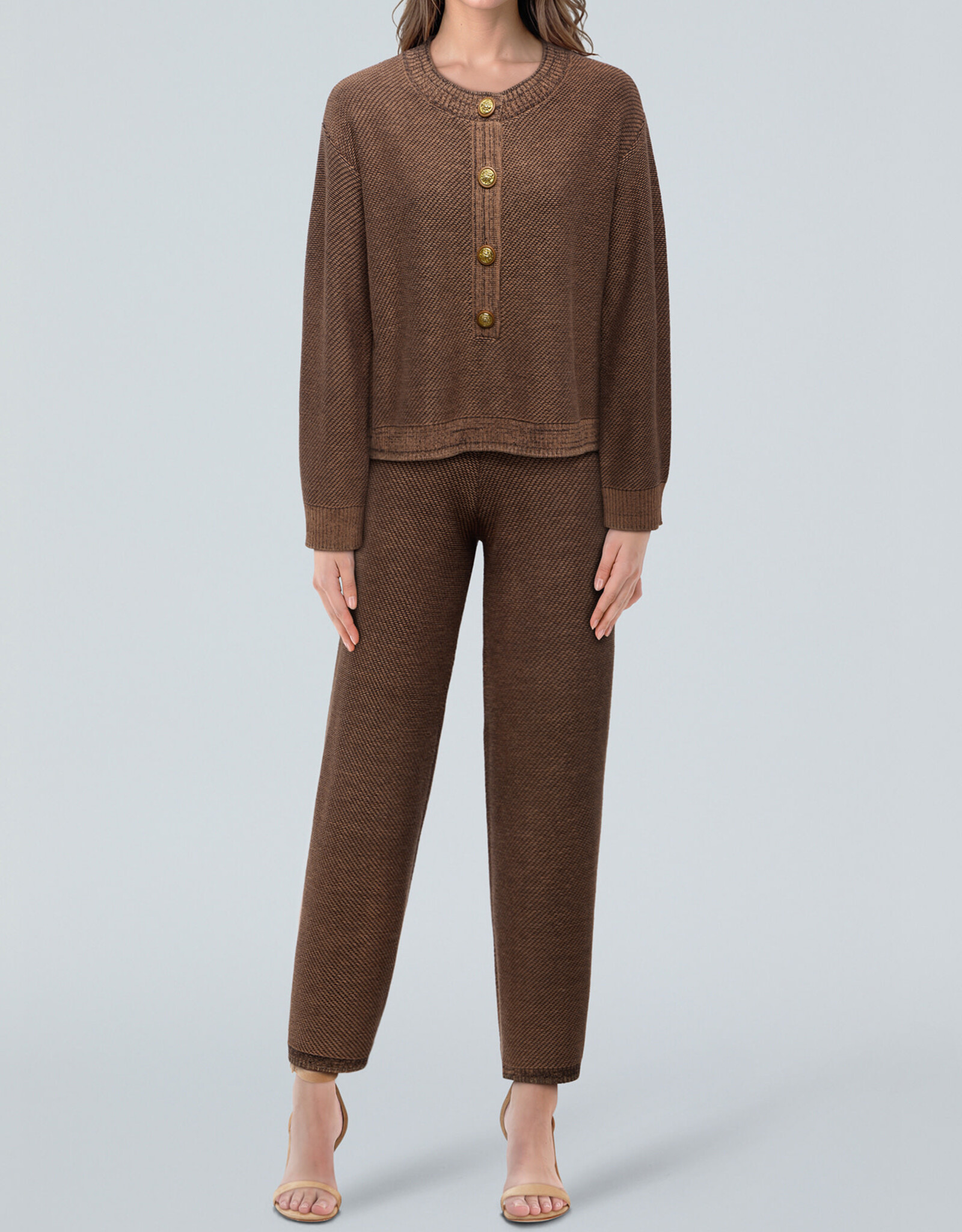 L'AGENCE Hadassah Loop Knit Henley