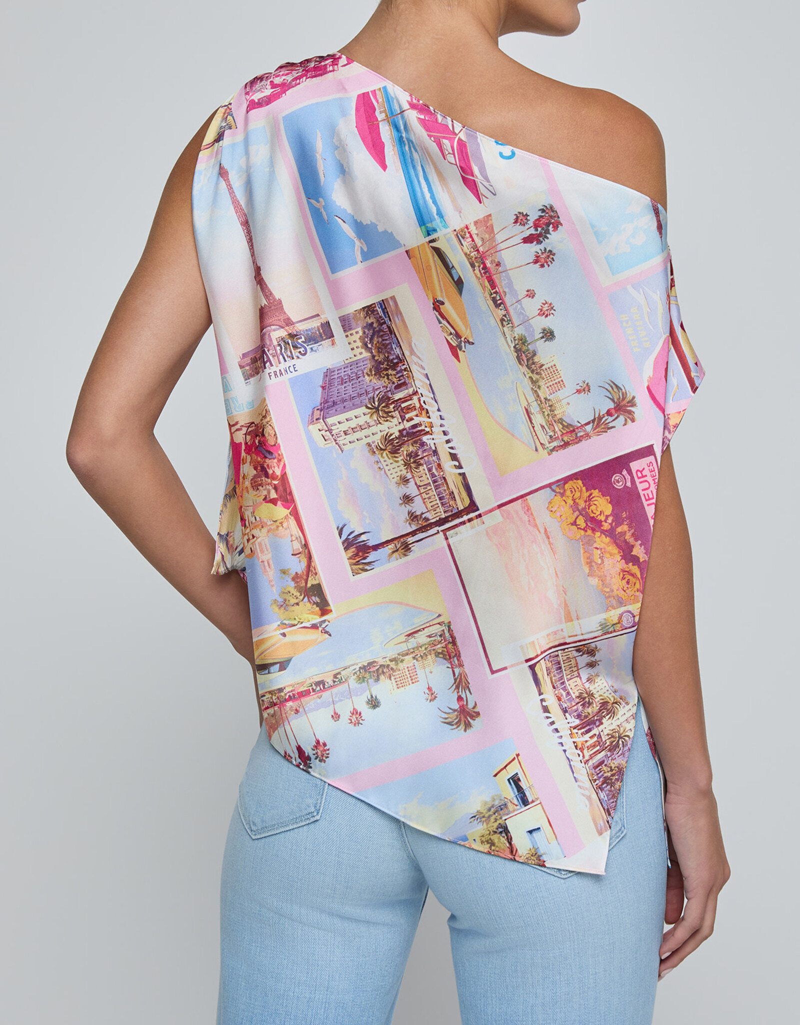 L'AGENCE Driselle Scarf Top