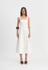 AJE. Halo Embroidered Midi Dress