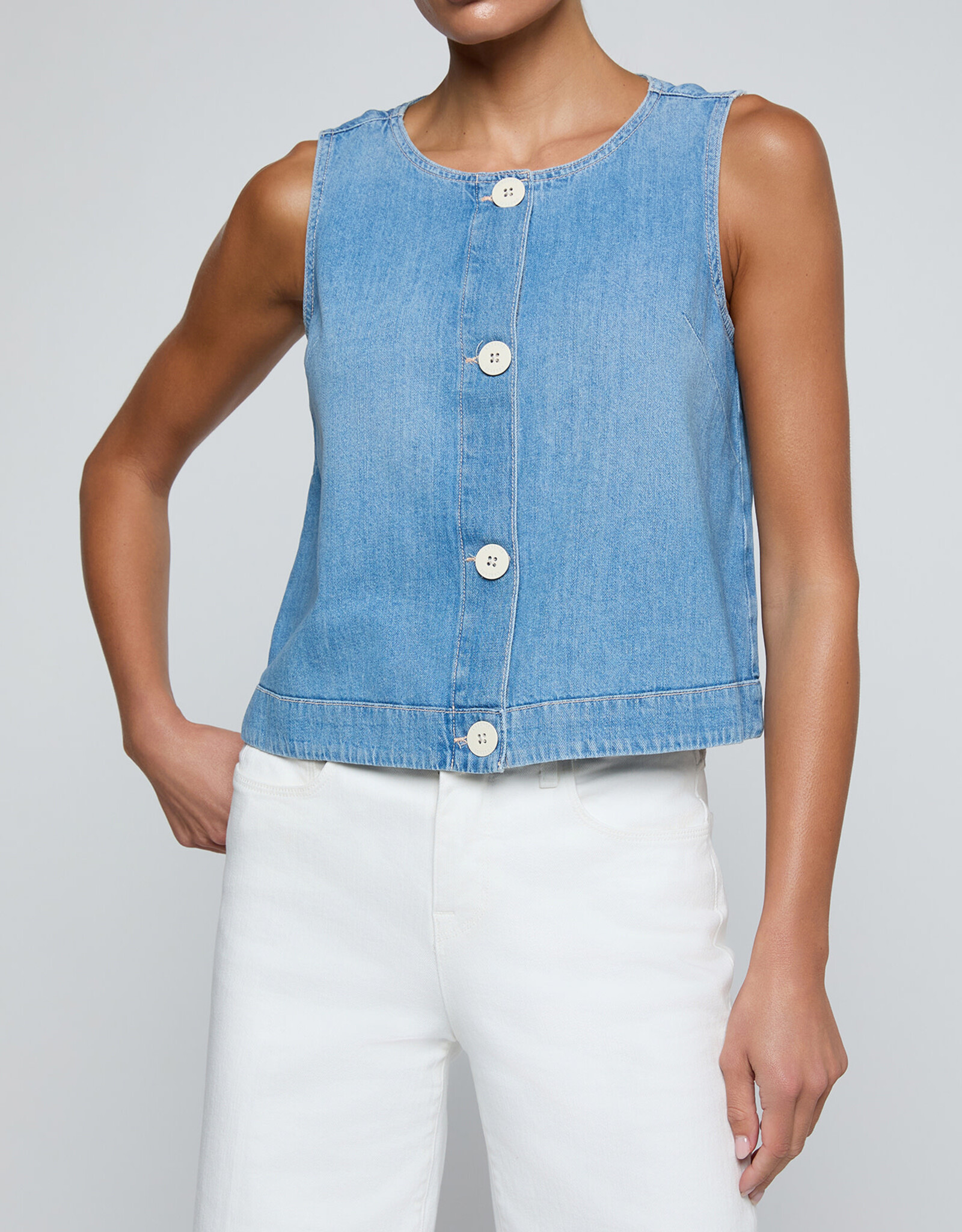 L'AGENCE Foster Slvless A-Line Top