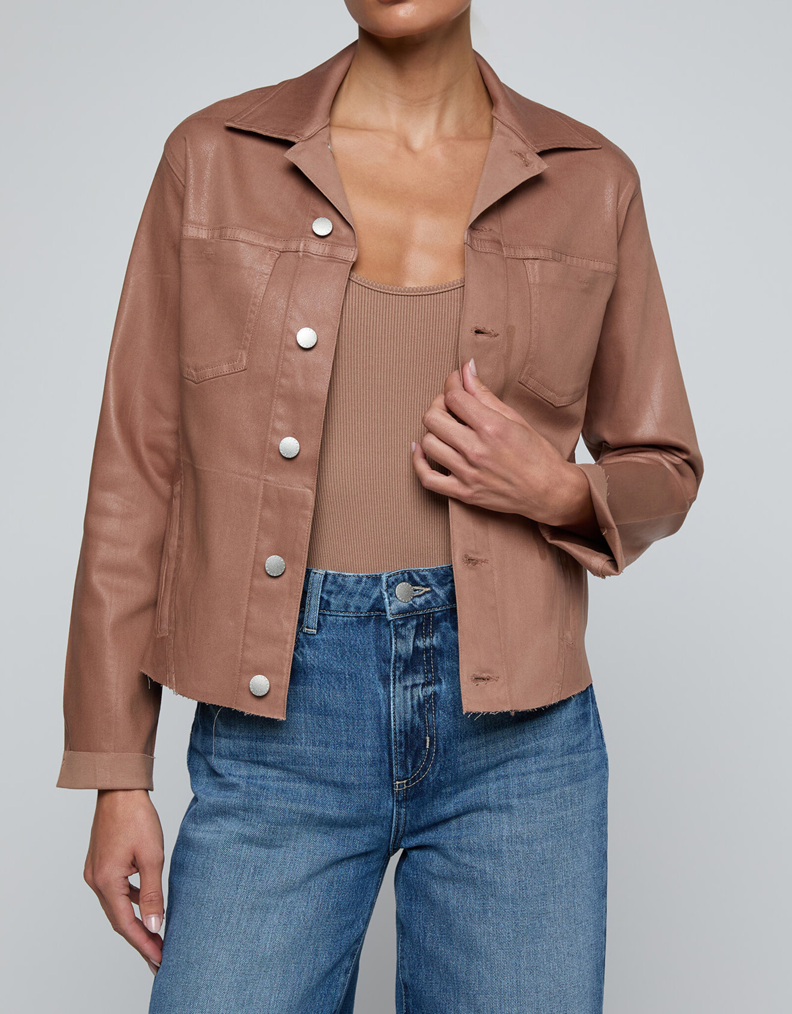 L'AGENCE Janelle Slim Raw Jacket