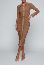 L'AGENCE Adriana L/S Midi Dress