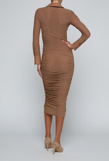 L'AGENCE Adriana L/S Midi Dress
