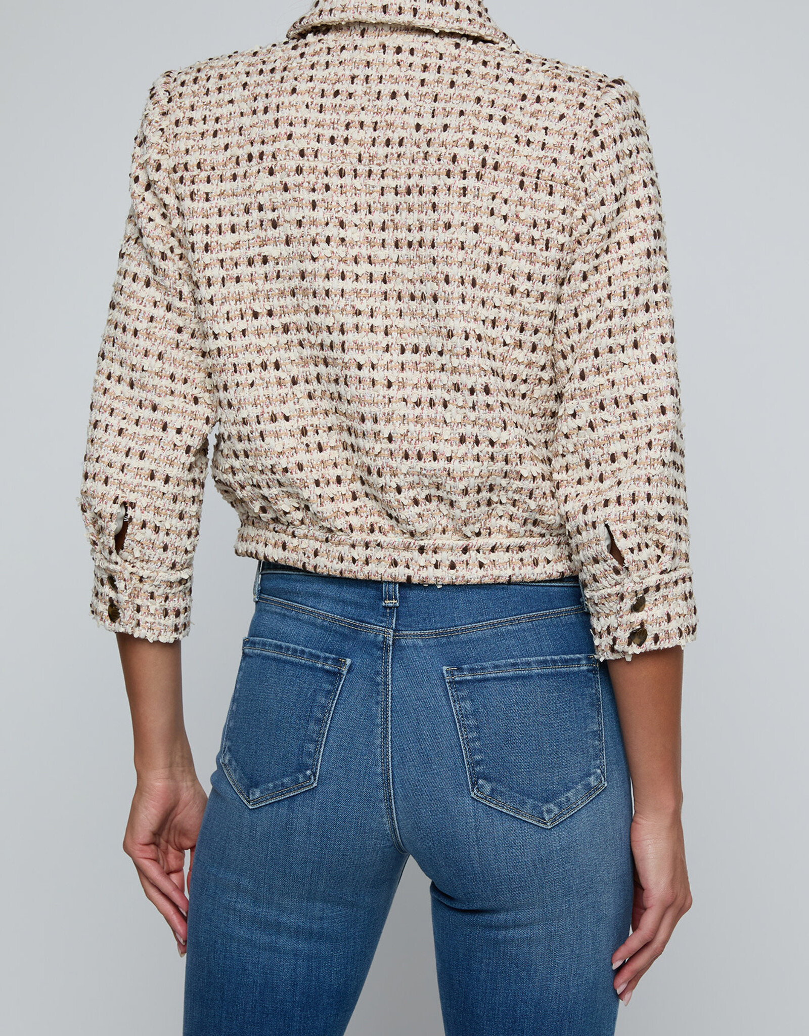 L'AGENCE Jia Crop 3/4 Slv Jacket