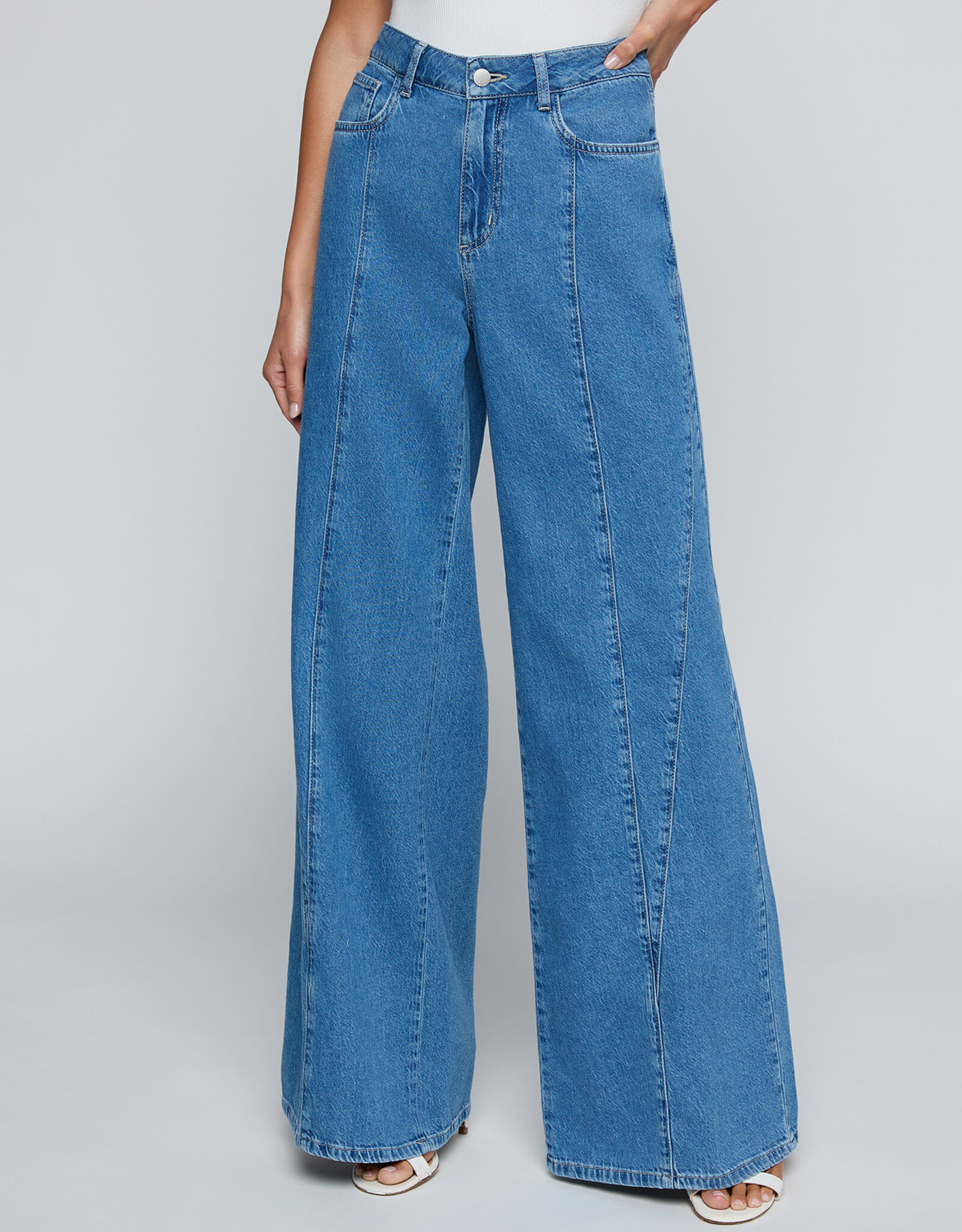 L'AGENCE Niles H/R Twist Wide Leg