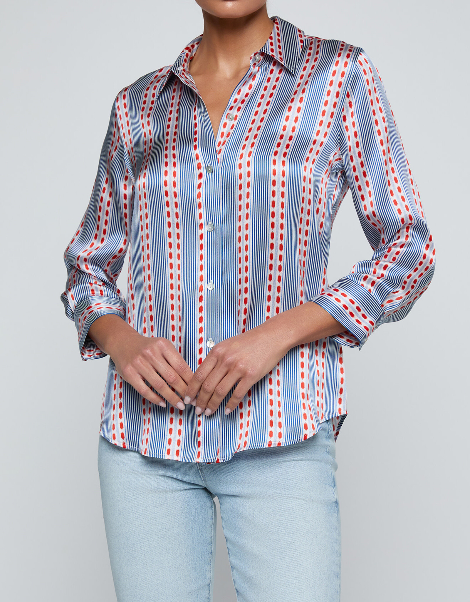 L'AGENCE Dani 3/4 Sleeve Blouse