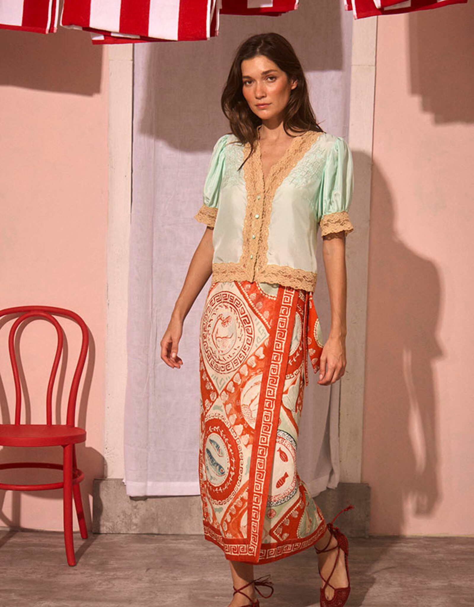 Hunter Bell New York Paloma Wrap Skirt