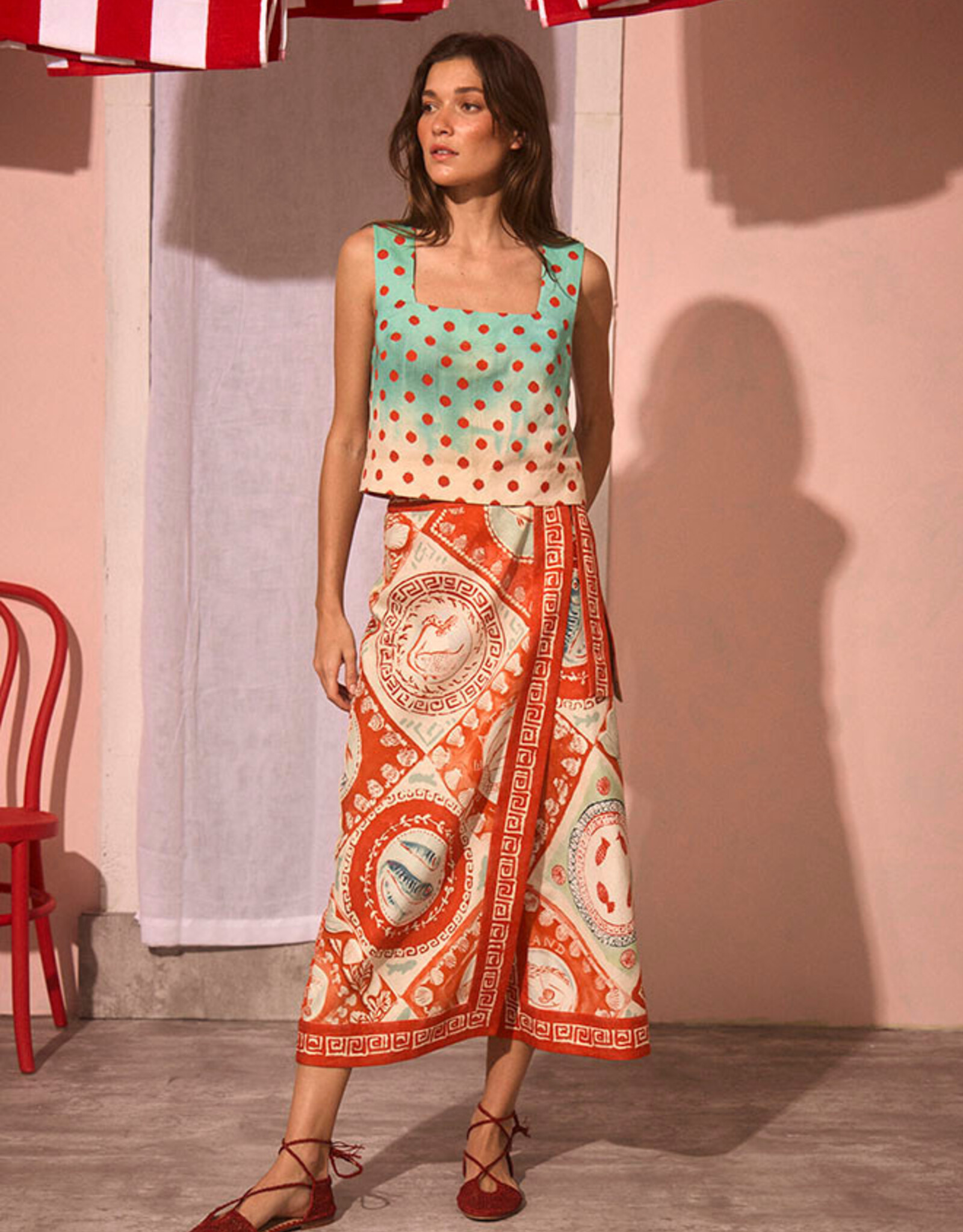 Hunter Bell New York Paloma Wrap Skirt