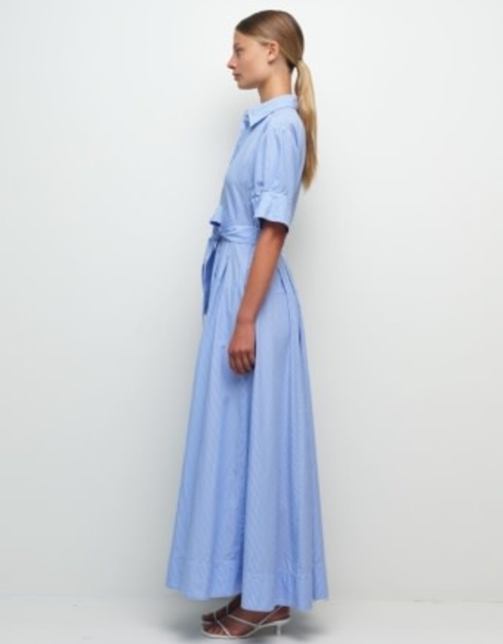 SIMKHAI TRUMAN COTTON SHIRT DRESS