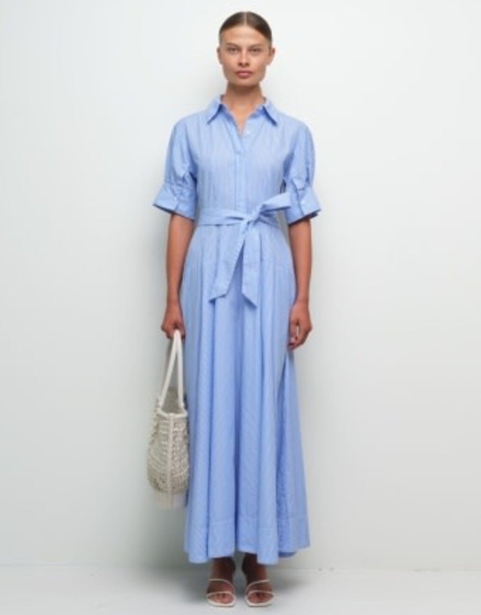 SIMKHAI TRUMAN COTTON SHIRT DRESS