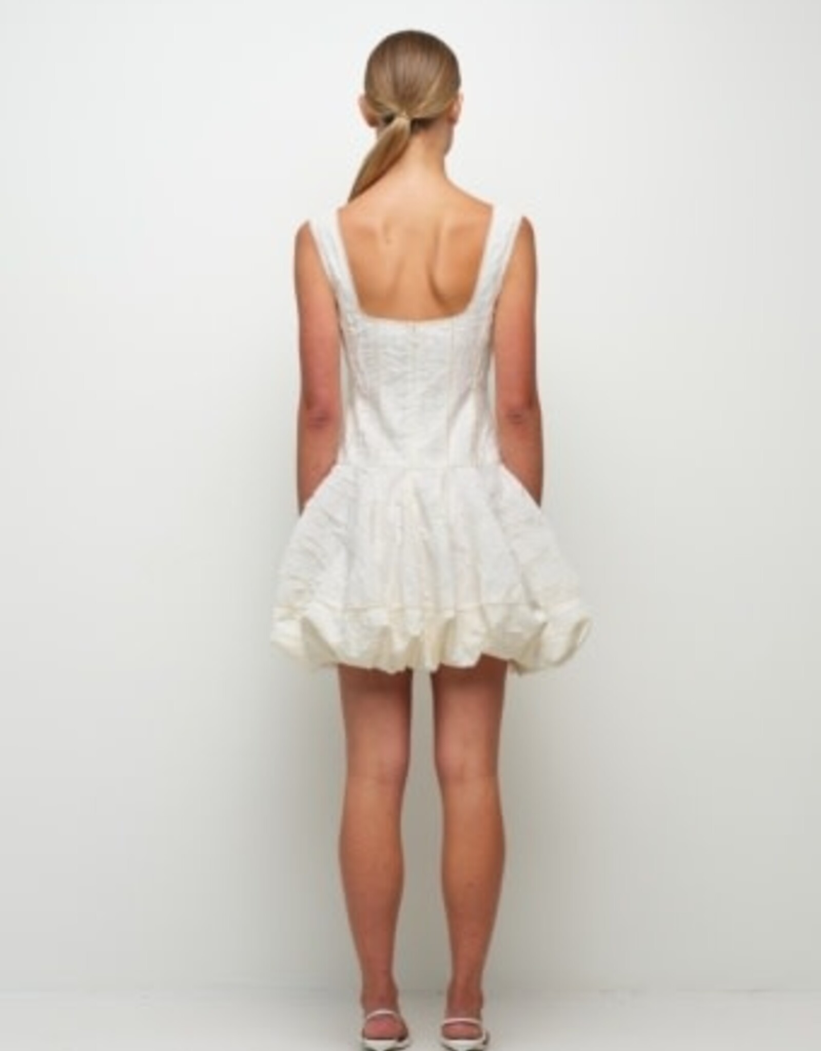 SIMKHAI NATTIE BUBBLE MINI DRESS