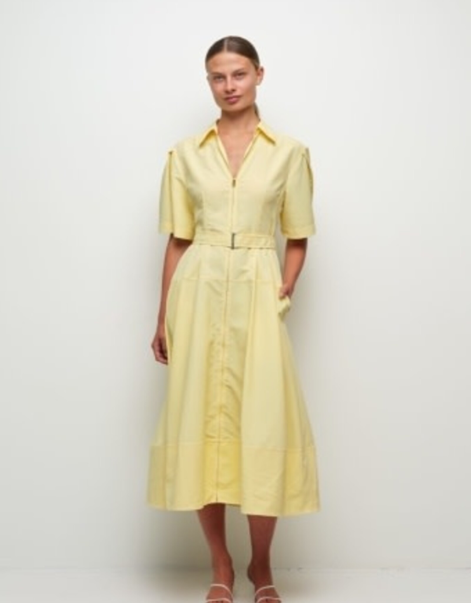 SIMKHAI MERIDITH COTTON MIDI DRESS