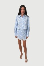 SIMKHAI FARLOWE CROPPED BUTTON DOWN SHIRT