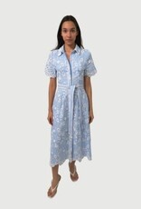 SIMKHAI AUDRIA S/S BELTED MIDI DRESS