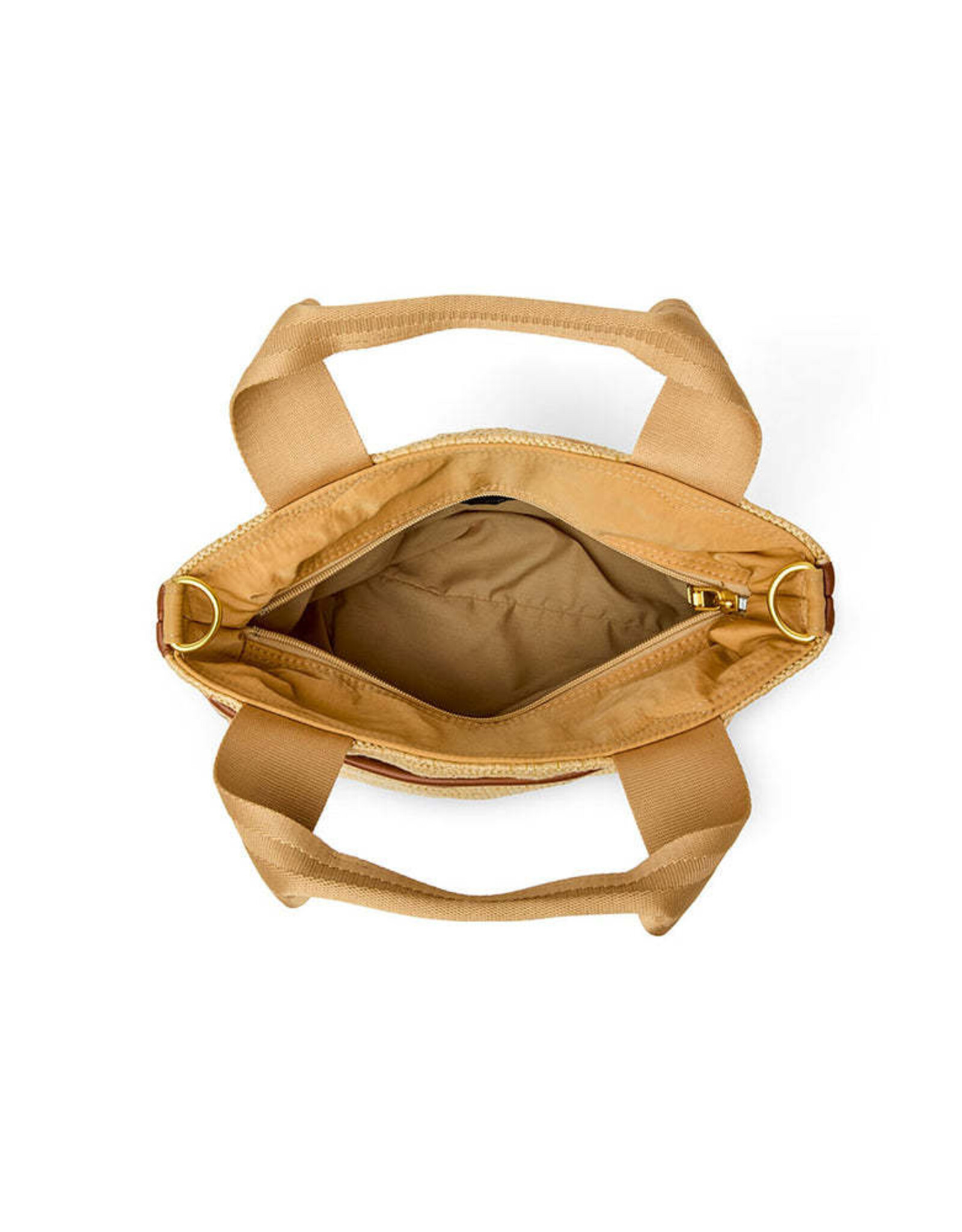 Think Royln Escape- W/ Mocha Luxe Trim-Sand Dune Raffia