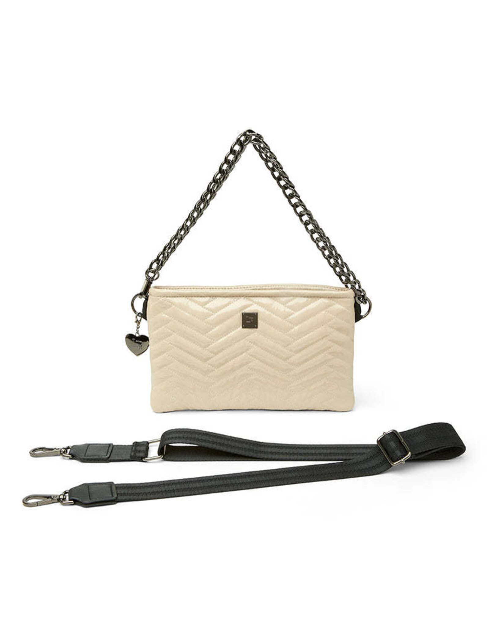 Think Royln Almost Famous-Blonde Patent-Moto Quilting