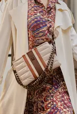 Think Royln Almost Famous- Colorblock Luxe Stripe- Blonde Patent